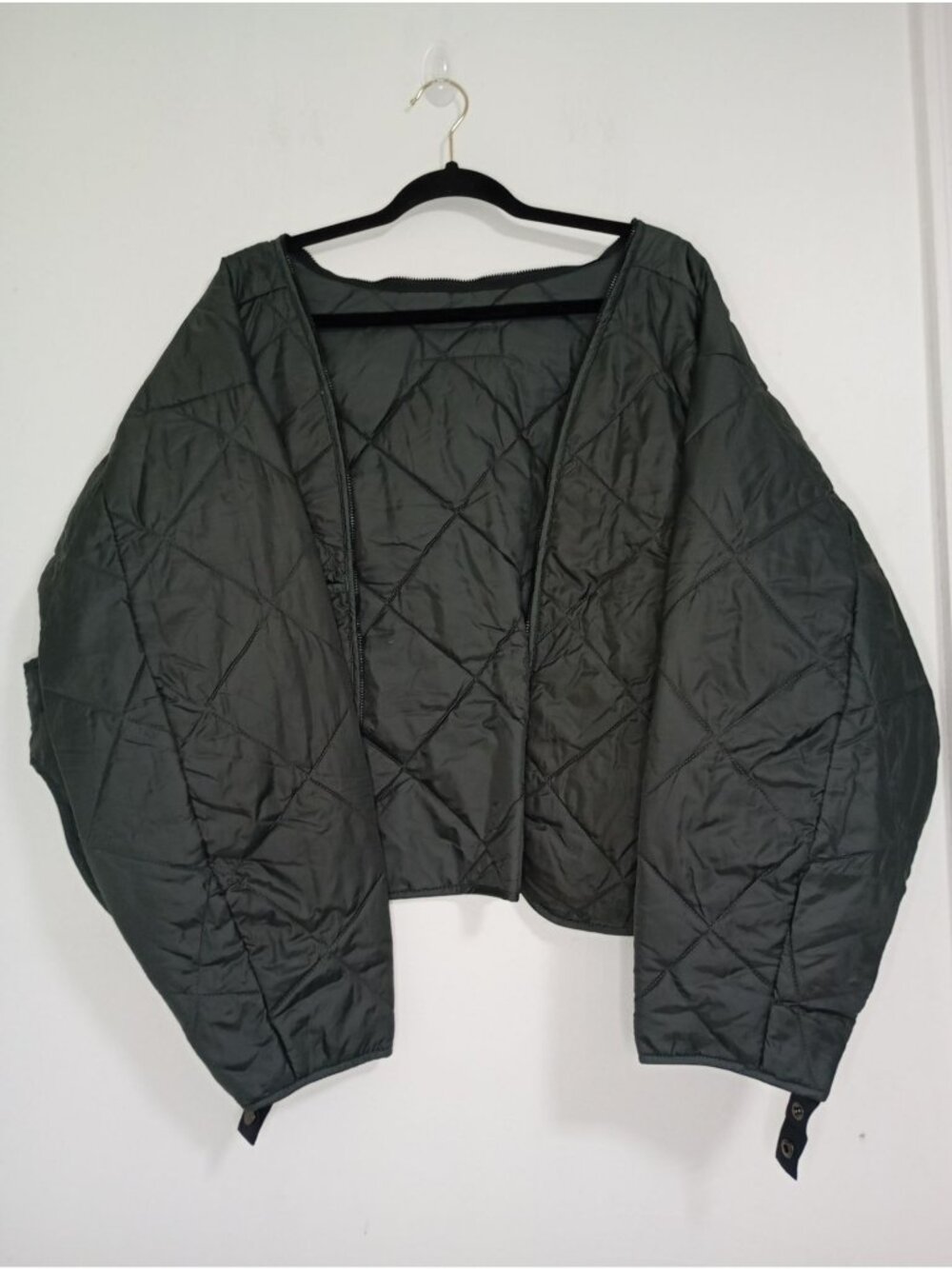 Blauer Quilted Jacket Liner 2XL Tall Black Lightweight Snap Cuffs